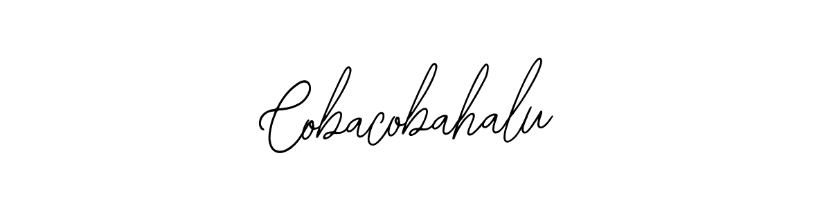 Use a signature maker to create a handwritten signature online. With this signature software, you can design (Bearetta-2O07w) your own signature for name Cobacobahalu. Cobacobahalu signature style 12 images and pictures png