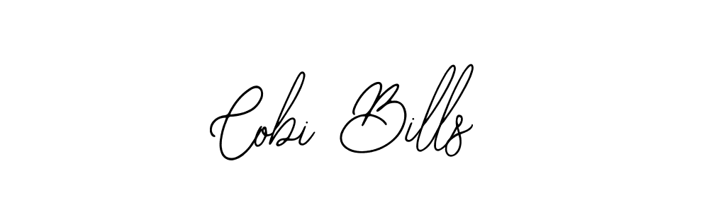 How to make Cobi Bills name signature. Use Bearetta-2O07w style for creating short signs online. This is the latest handwritten sign. Cobi Bills signature style 12 images and pictures png
