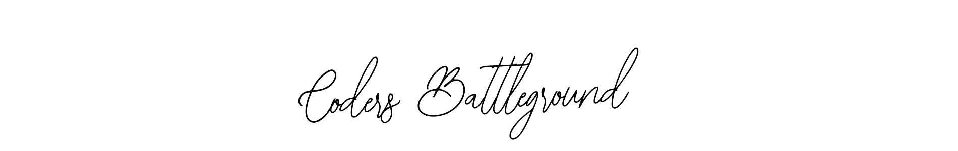 Design your own signature with our free online signature maker. With this signature software, you can create a handwritten (Bearetta-2O07w) signature for name Coders Battleground. Coders Battleground signature style 12 images and pictures png