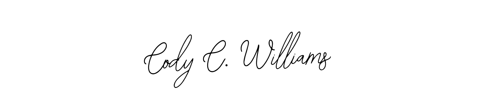 How to make Cody C. Williams name signature. Use Bearetta-2O07w style for creating short signs online. This is the latest handwritten sign. Cody C. Williams signature style 12 images and pictures png