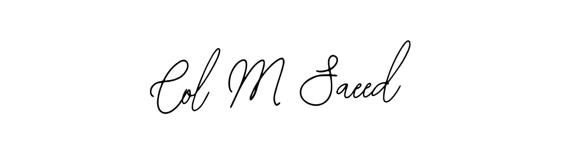 You can use this online signature creator to create a handwritten signature for the name Col M Saeed. This is the best online autograph maker. Col M Saeed signature style 12 images and pictures png