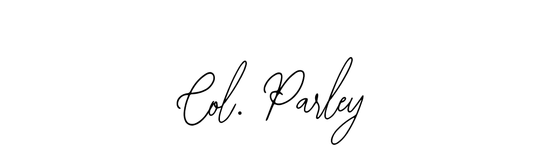 Make a beautiful signature design for name Col. Parley. Use this online signature maker to create a handwritten signature for free. Col. Parley signature style 12 images and pictures png