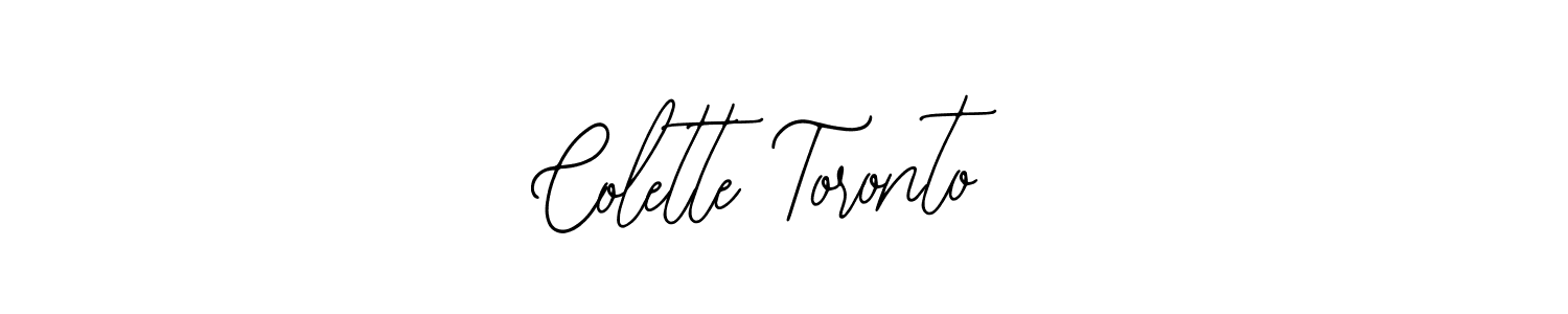 You should practise on your own different ways (Bearetta-2O07w) to write your name (Colette Toronto) in signature. don't let someone else do it for you. Colette Toronto signature style 12 images and pictures png