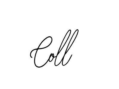 You should practise on your own different ways (Bearetta-2O07w) to write your name (Coll) in signature. don't let someone else do it for you. Coll signature style 12 images and pictures png