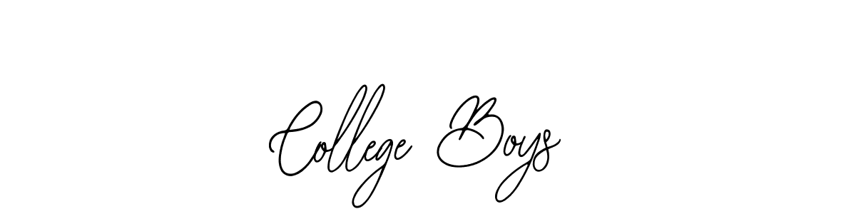 Also we have College Boys name is the best signature style. Create professional handwritten signature collection using Bearetta-2O07w autograph style. College Boys signature style 12 images and pictures png