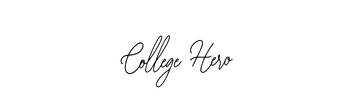 How to Draw College Hero signature style? Bearetta-2O07w is a latest design signature styles for name College Hero. College Hero signature style 12 images and pictures png