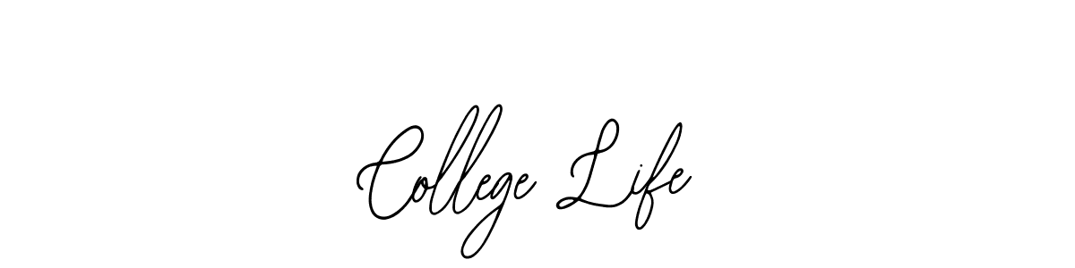 How to make College Life name signature. Use Bearetta-2O07w style for creating short signs online. This is the latest handwritten sign. College Life signature style 12 images and pictures png