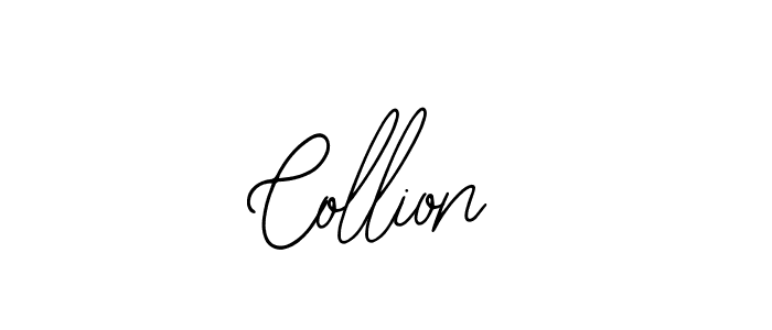 Design your own signature with our free online signature maker. With this signature software, you can create a handwritten (Bearetta-2O07w) signature for name Collion. Collion signature style 12 images and pictures png