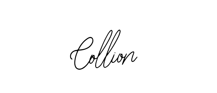 Design your own signature with our free online signature maker. With this signature software, you can create a handwritten (Bearetta-2O07w) signature for name Collion. Collion signature style 12 images and pictures png