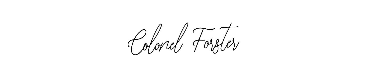 The best way (Bearetta-2O07w) to make a short signature is to pick only two or three words in your name. The name Colonel Forster include a total of six letters. For converting this name. Colonel Forster signature style 12 images and pictures png
