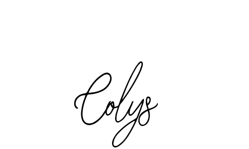 The best way (Bearetta-2O07w) to make a short signature is to pick only two or three words in your name. The name Colys include a total of six letters. For converting this name. Colys signature style 12 images and pictures png