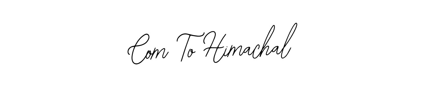 Design your own signature with our free online signature maker. With this signature software, you can create a handwritten (Bearetta-2O07w) signature for name Com To Himachal. Com To Himachal signature style 12 images and pictures png