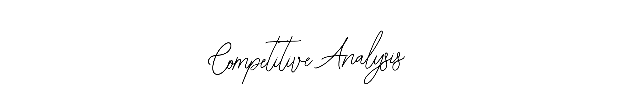 The best way (Bearetta-2O07w) to make a short signature is to pick only two or three words in your name. The name Competitive Analysis include a total of six letters. For converting this name. Competitive Analysis signature style 12 images and pictures png