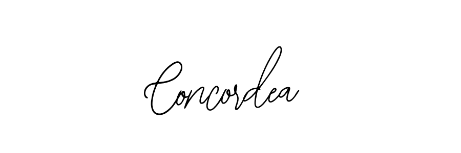 The best way (Bearetta-2O07w) to make a short signature is to pick only two or three words in your name. The name Concordea include a total of six letters. For converting this name. Concordea signature style 12 images and pictures png
