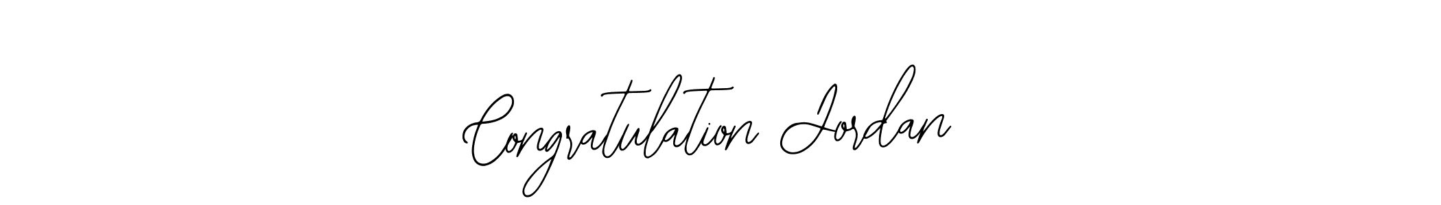 The best way (Bearetta-2O07w) to make a short signature is to pick only two or three words in your name. The name Congratulation Jordan include a total of six letters. For converting this name. Congratulation Jordan signature style 12 images and pictures png