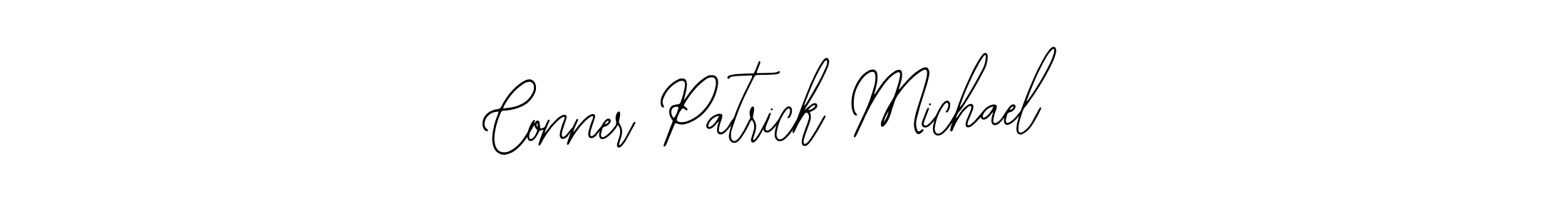 This is the best signature style for the Conner Patrick Michael name. Also you like these signature font (Bearetta-2O07w). Mix name signature. Conner Patrick Michael signature style 12 images and pictures png