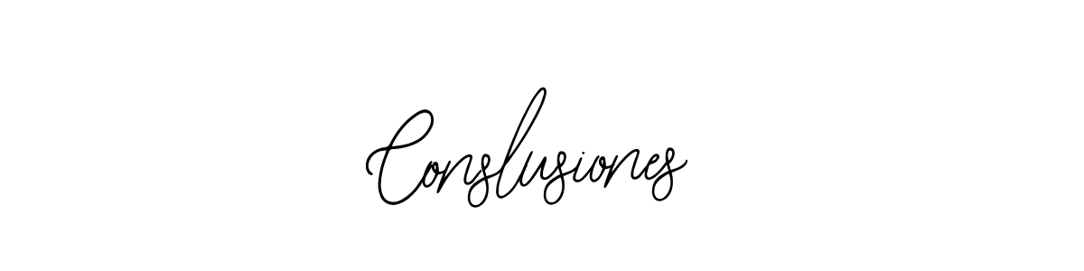 Once you've used our free online signature maker to create your best signature Bearetta-2O07w style, it's time to enjoy all of the benefits that Conslusiones name signing documents. Conslusiones signature style 12 images and pictures png