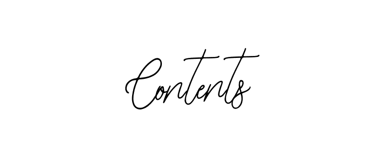 You should practise on your own different ways (Bearetta-2O07w) to write your name (Contents) in signature. don't let someone else do it for you. Contents signature style 12 images and pictures png