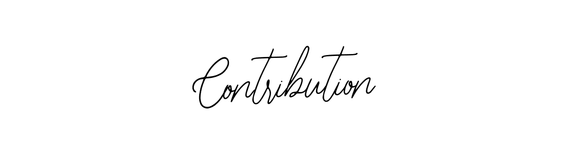 Design your own signature with our free online signature maker. With this signature software, you can create a handwritten (Bearetta-2O07w) signature for name Contribution. Contribution signature style 12 images and pictures png