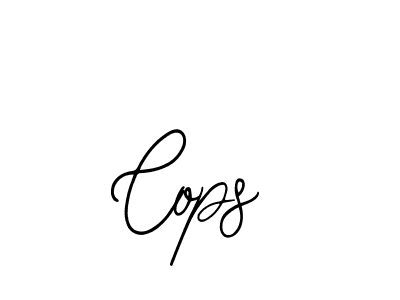 How to make Cops signature? Bearetta-2O07w is a professional autograph style. Create handwritten signature for Cops name. Cops signature style 12 images and pictures png