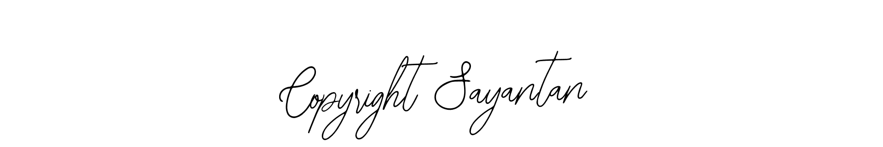 How to make Copyright Sayantan signature? Bearetta-2O07w is a professional autograph style. Create handwritten signature for Copyright Sayantan name. Copyright Sayantan signature style 12 images and pictures png