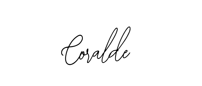 How to make Coralde signature? Bearetta-2O07w is a professional autograph style. Create handwritten signature for Coralde name. Coralde signature style 12 images and pictures png