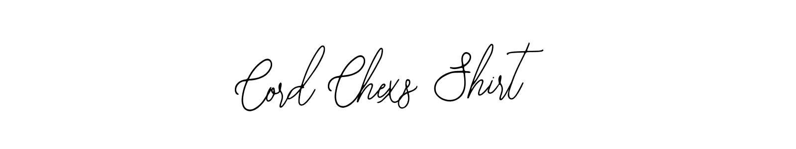 if you are searching for the best signature style for your name Cord Chexs Shirt. so please give up your signature search. here we have designed multiple signature styles  using Bearetta-2O07w. Cord Chexs Shirt signature style 12 images and pictures png