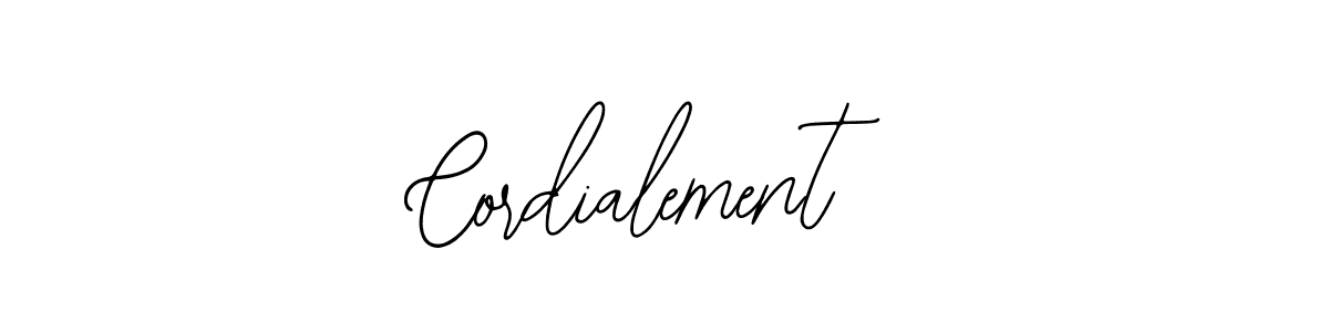 How to make Cordialement name signature. Use Bearetta-2O07w style for creating short signs online. This is the latest handwritten sign. Cordialement signature style 12 images and pictures png