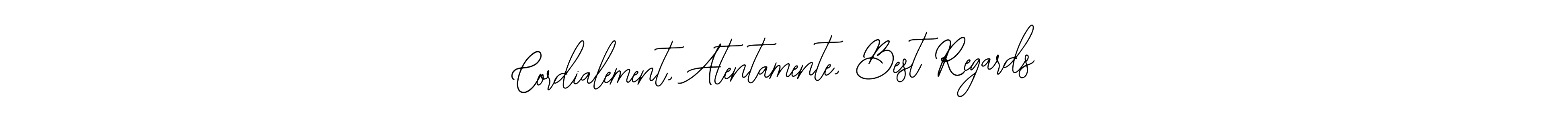 Similarly Bearetta-2O07w is the best handwritten signature design. Signature creator online .You can use it as an online autograph creator for name Cordialement, Atentamente, Best Regards. Cordialement, Atentamente, Best Regards signature style 12 images and pictures png