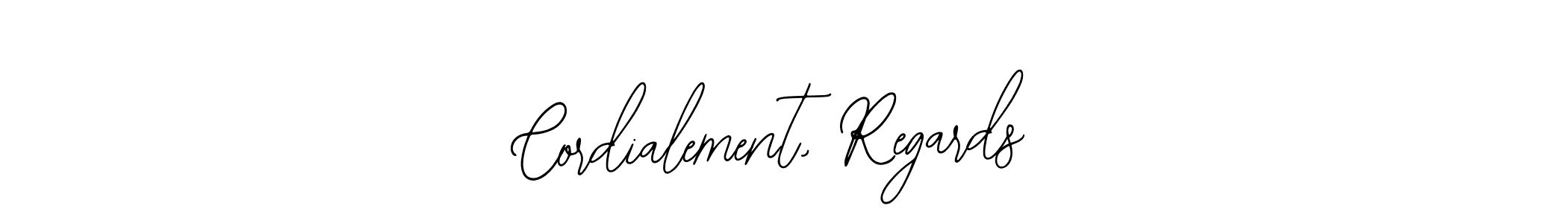Check out images of Autograph of Cordialement, Regards name. Actor Cordialement, Regards Signature Style. Bearetta-2O07w is a professional sign style online. Cordialement, Regards signature style 12 images and pictures png