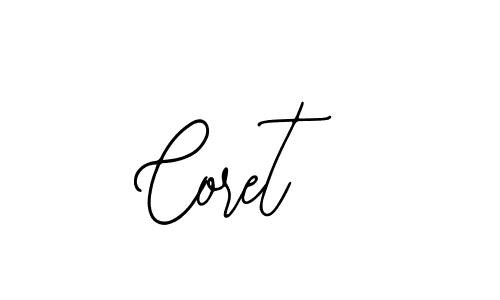 How to make Coret signature? Bearetta-2O07w is a professional autograph style. Create handwritten signature for Coret name. Coret signature style 12 images and pictures png