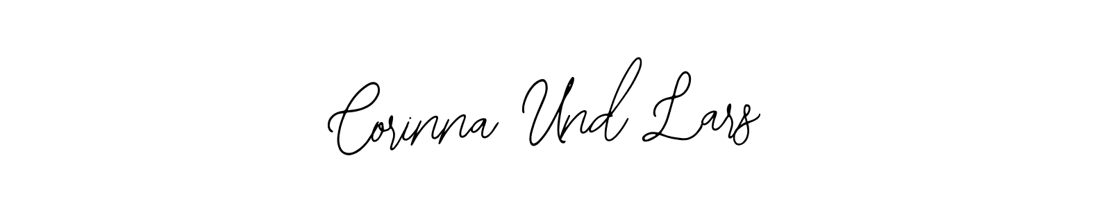 How to make Corinna Und Lars name signature. Use Bearetta-2O07w style for creating short signs online. This is the latest handwritten sign. Corinna Und Lars signature style 12 images and pictures png