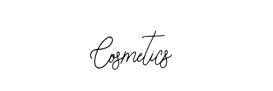 How to make Cosmetics name signature. Use Bearetta-2O07w style for creating short signs online. This is the latest handwritten sign. Cosmetics signature style 12 images and pictures png