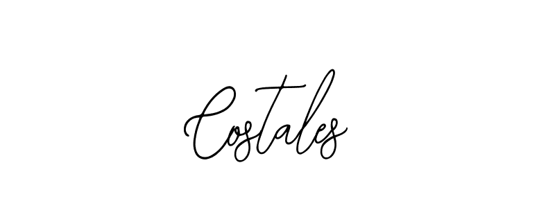 How to make Costales name signature. Use Bearetta-2O07w style for creating short signs online. This is the latest handwritten sign. Costales signature style 12 images and pictures png