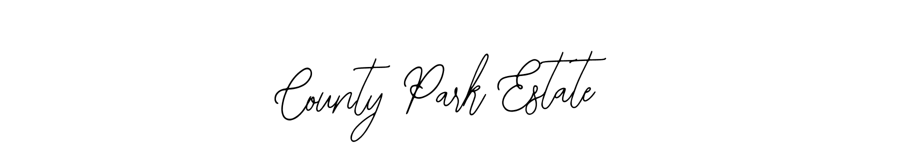 The best way (Bearetta-2O07w) to make a short signature is to pick only two or three words in your name. The name County Park Estate include a total of six letters. For converting this name. County Park Estate signature style 12 images and pictures png