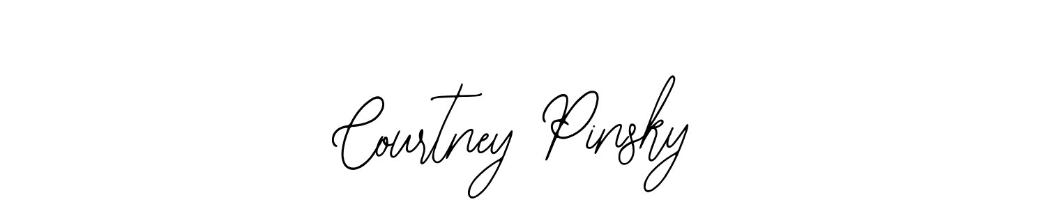 How to make Courtney Pinsky name signature. Use Bearetta-2O07w style for creating short signs online. This is the latest handwritten sign. Courtney Pinsky signature style 12 images and pictures png