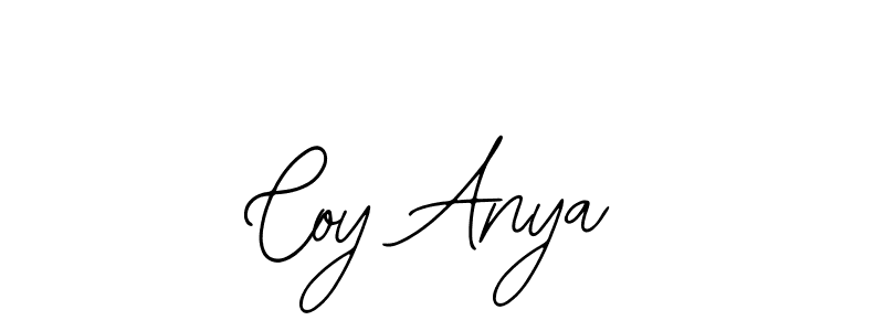 How to make Coy Anya name signature. Use Bearetta-2O07w style for creating short signs online. This is the latest handwritten sign. Coy Anya signature style 12 images and pictures png