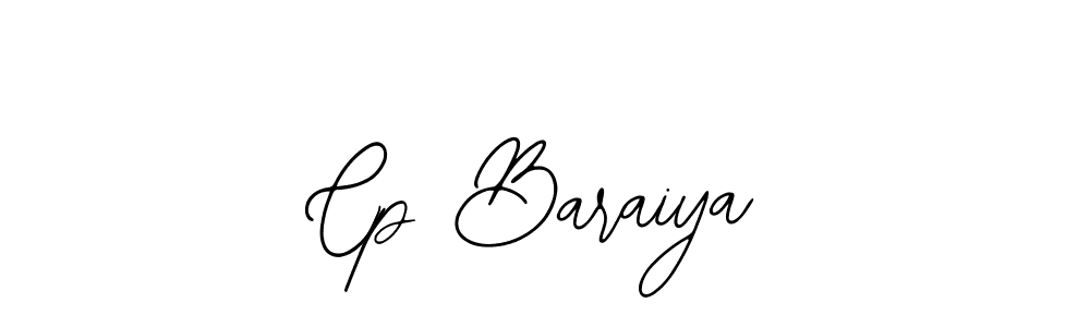 How to make Cp Baraiya signature? Bearetta-2O07w is a professional autograph style. Create handwritten signature for Cp Baraiya name. Cp Baraiya signature style 12 images and pictures png