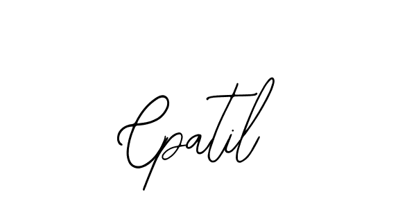 How to make Cpatil name signature. Use Bearetta-2O07w style for creating short signs online. This is the latest handwritten sign. Cpatil signature style 12 images and pictures png