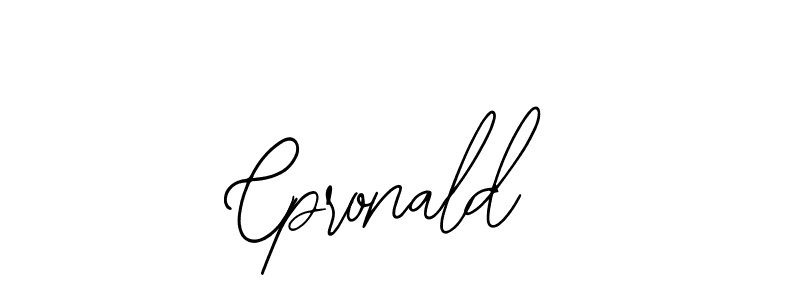 The best way (Bearetta-2O07w) to make a short signature is to pick only two or three words in your name. The name Cpronald include a total of six letters. For converting this name. Cpronald signature style 12 images and pictures png