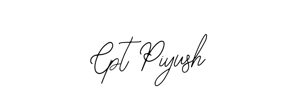 How to make Cpt Piyush signature? Bearetta-2O07w is a professional autograph style. Create handwritten signature for Cpt Piyush name. Cpt Piyush signature style 12 images and pictures png