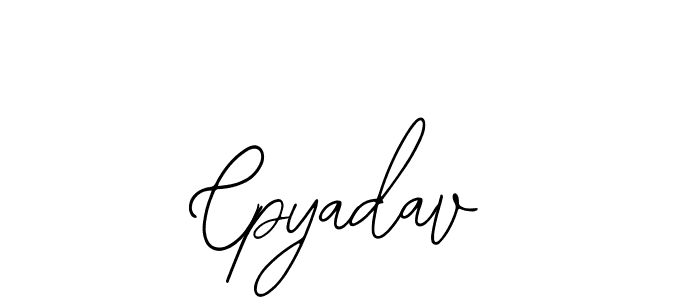 if you are searching for the best signature style for your name Cpyadav. so please give up your signature search. here we have designed multiple signature styles  using Bearetta-2O07w. Cpyadav signature style 12 images and pictures png