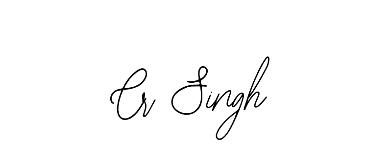 How to make Cr Singh name signature. Use Bearetta-2O07w style for creating short signs online. This is the latest handwritten sign. Cr Singh signature style 12 images and pictures png