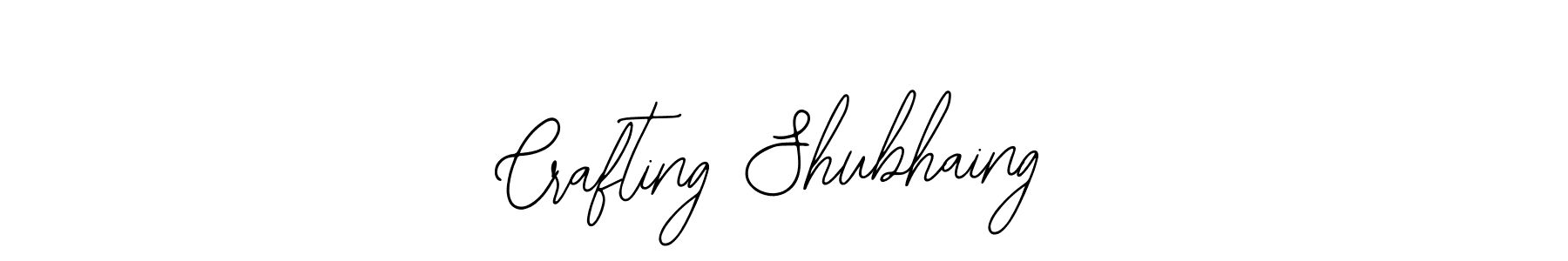 How to make Crafting Shubhaing name signature. Use Bearetta-2O07w style for creating short signs online. This is the latest handwritten sign. Crafting Shubhaing signature style 12 images and pictures png