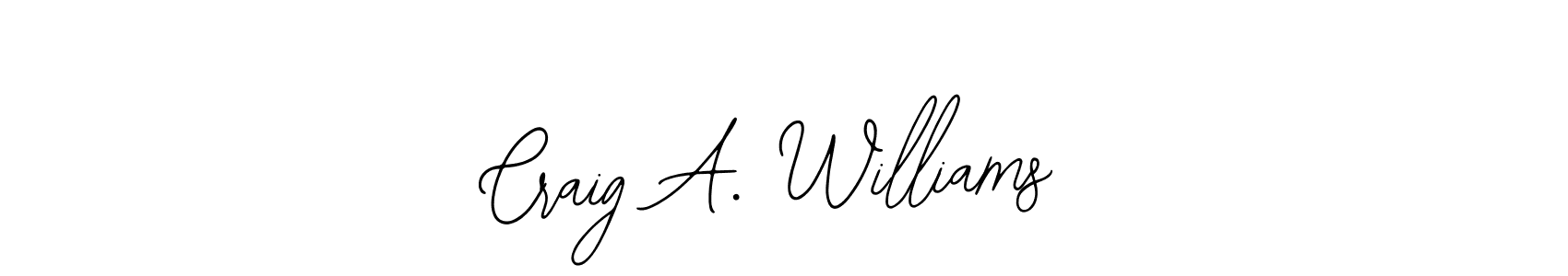 Make a beautiful signature design for name Craig A. Williams. Use this online signature maker to create a handwritten signature for free. Craig A. Williams signature style 12 images and pictures png