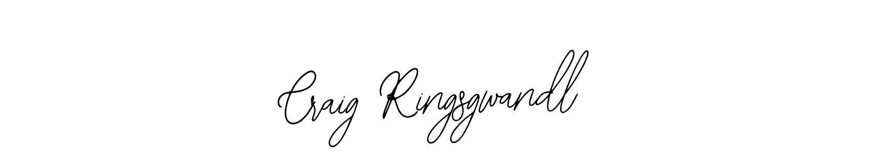 How to make Craig Ringsgwandl name signature. Use Bearetta-2O07w style for creating short signs online. This is the latest handwritten sign. Craig Ringsgwandl signature style 12 images and pictures png