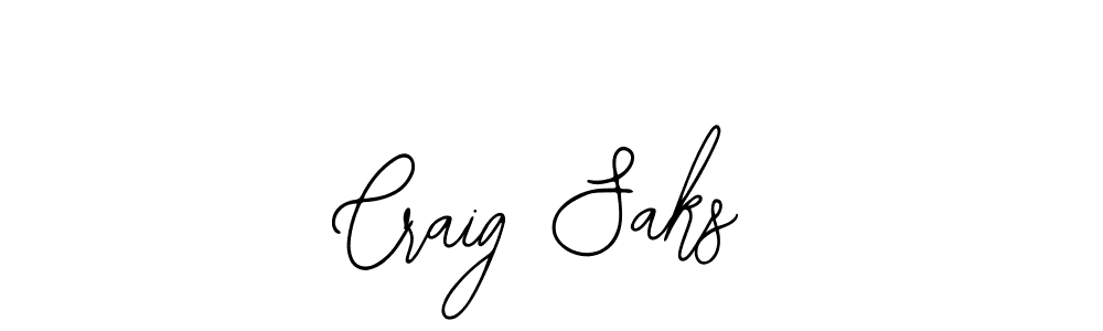 Craig Saks stylish signature style. Best Handwritten Sign (Bearetta-2O07w) for my name. Handwritten Signature Collection Ideas for my name Craig Saks. Craig Saks signature style 12 images and pictures png