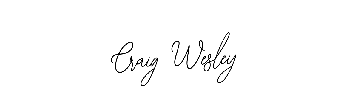 How to make Craig Wesley name signature. Use Bearetta-2O07w style for creating short signs online. This is the latest handwritten sign. Craig Wesley signature style 12 images and pictures png