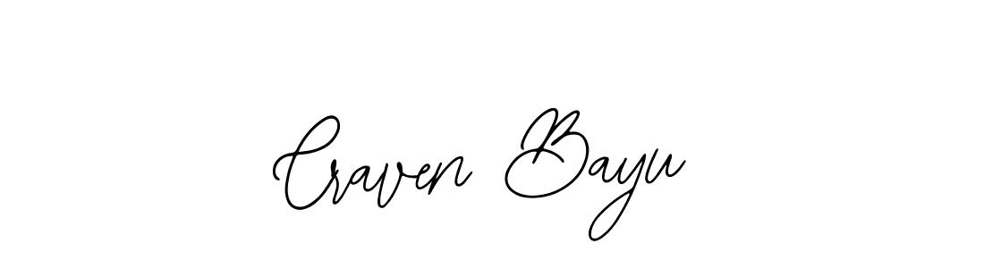 Create a beautiful signature design for name Craven Bayu. With this signature (Bearetta-2O07w) fonts, you can make a handwritten signature for free. Craven Bayu signature style 12 images and pictures png