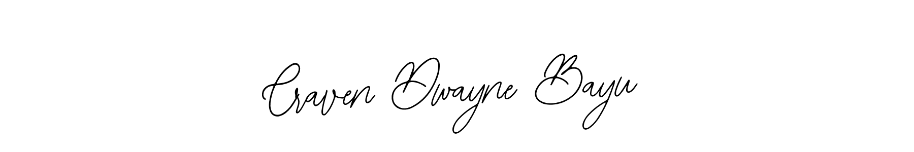 Make a beautiful signature design for name Craven Dwayne Bayu. Use this online signature maker to create a handwritten signature for free. Craven Dwayne Bayu signature style 12 images and pictures png